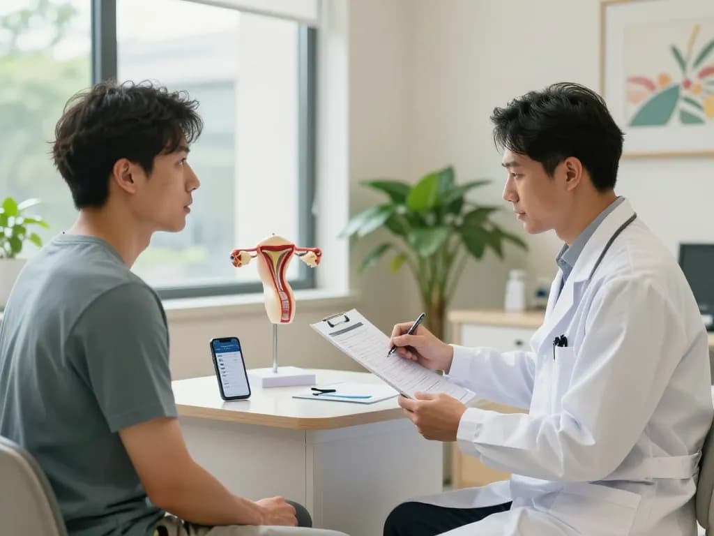 男性患者のためのプロフェッショナルな医療相談を強調した上野クリニックの口コミレビュー。