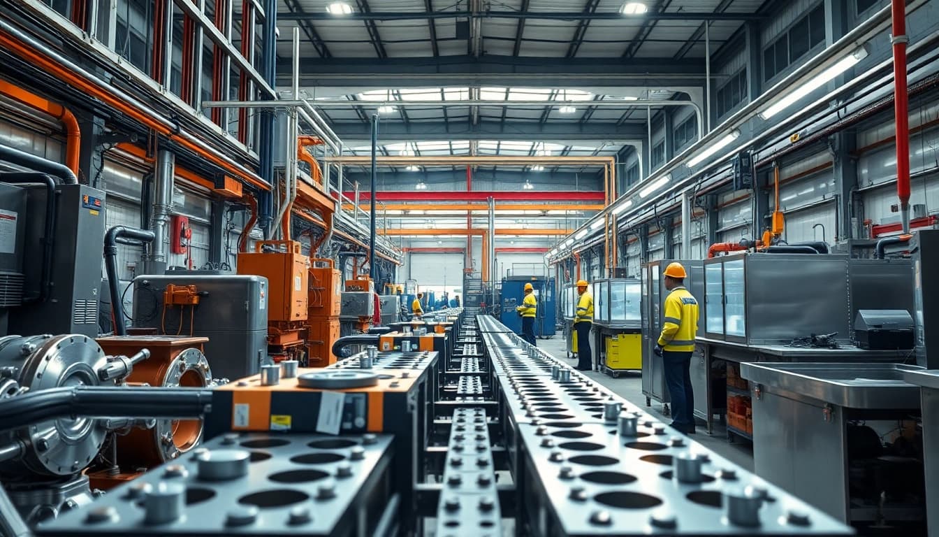 Plating on high silicone aluminium Malaysia in a modern diecasting facility.