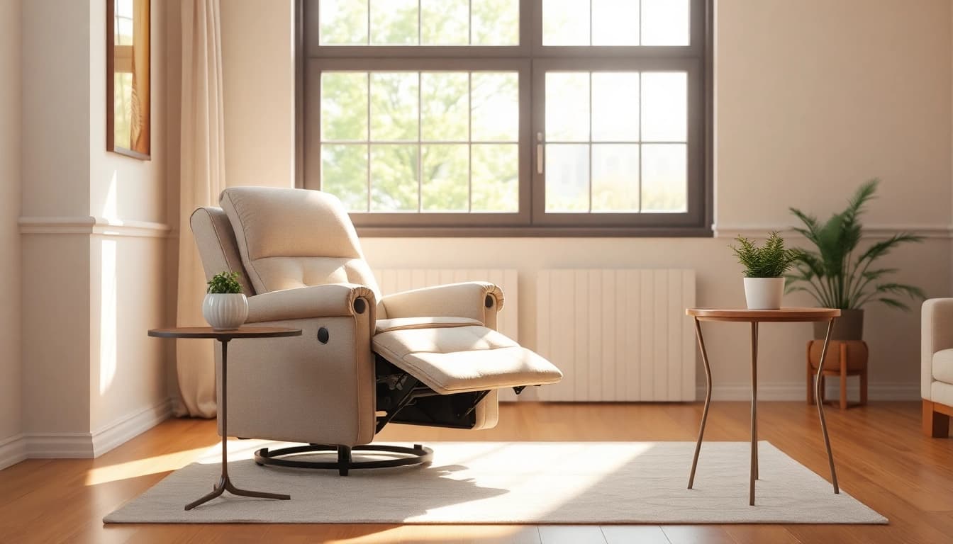 Relax in a plush lay flat lift chair showcasing stylish design and comfort.