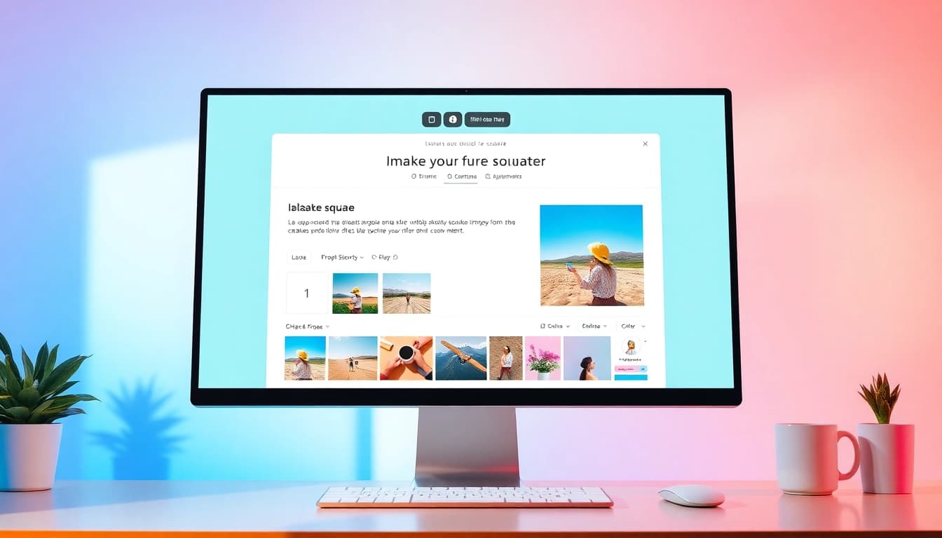 Make image square using an intuitive online tool for enhanced creativity and social media appeal.