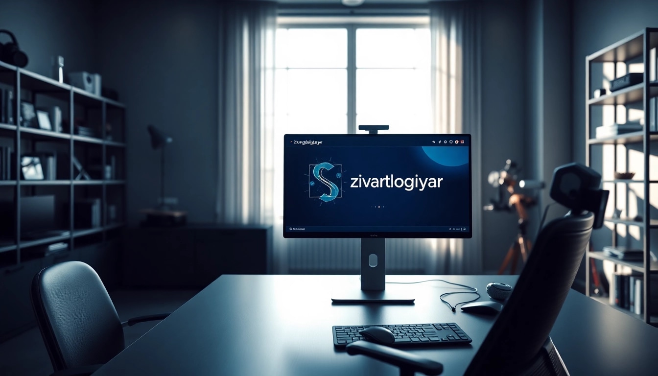 zirvegrupbilgisayar modern bilgisayar teknolojisi ile şık bir çalışma alanını sergiliyor