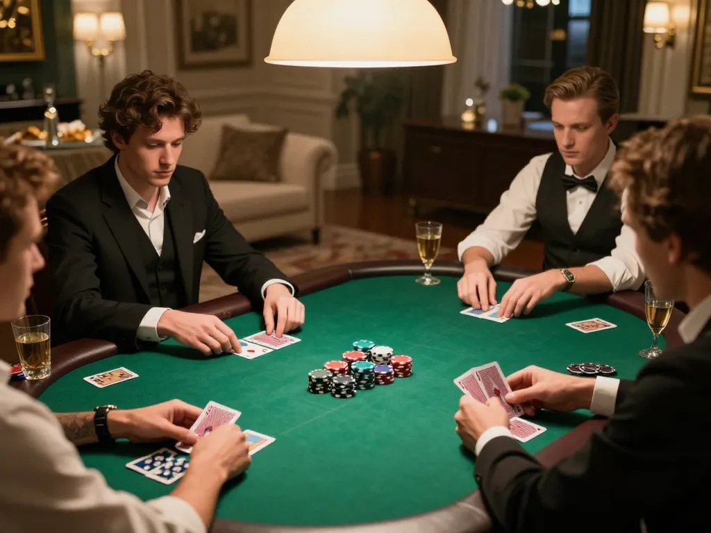 sc88 players enjoying a lively poker night with engaging gameplay and vibrant atmosphere
