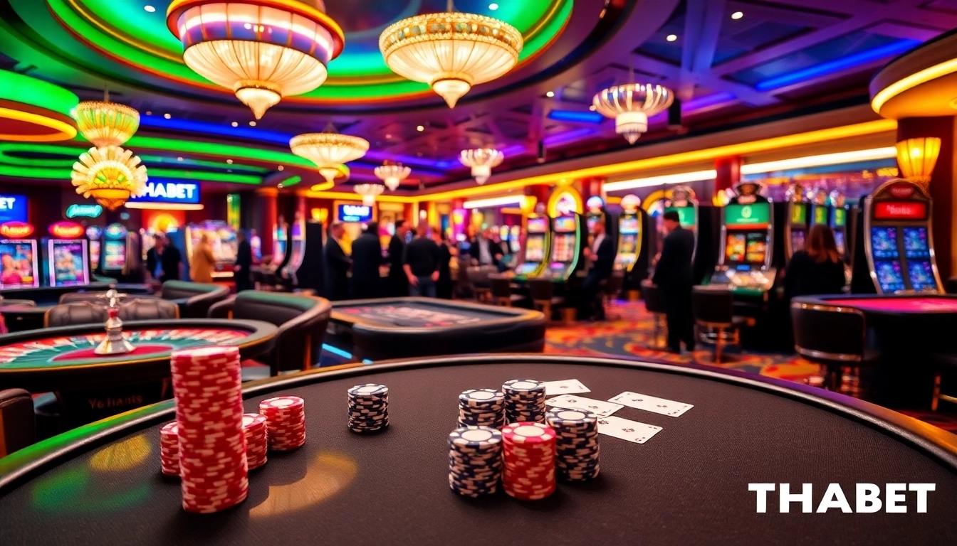 Experience thrilling wins at THABET's vibrant casino scene with exciting games and luxury ambiance.