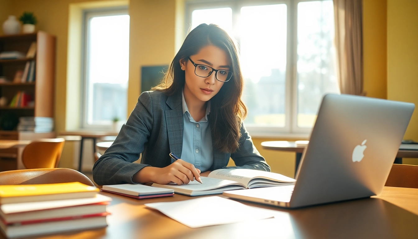 Pay someone to take TOEFL exam preparation study session in a cozy café.
