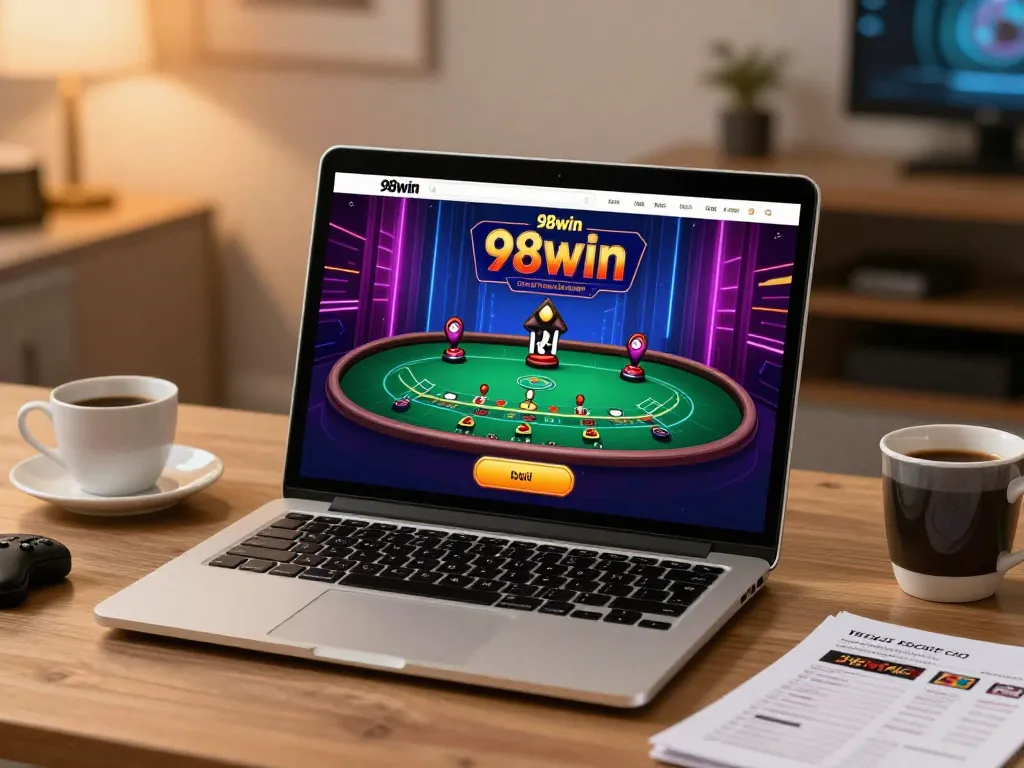 Experience engaging gameplay on 98win with a live dealer blackjack setup in a cozy home environment.