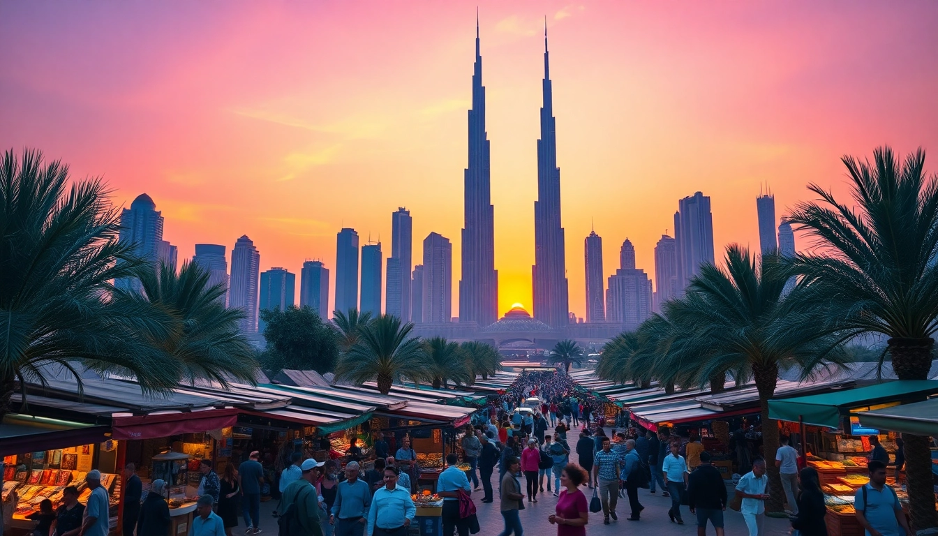Explore the vibrant Dubai City Guide showcasing the iconic skyline and local culture.
