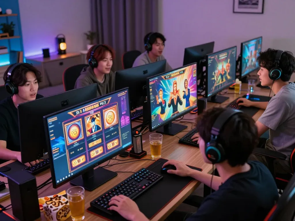 Playing exciting slot terbaru online with multiple screens and colorful graphics showcasing thrilling wins.