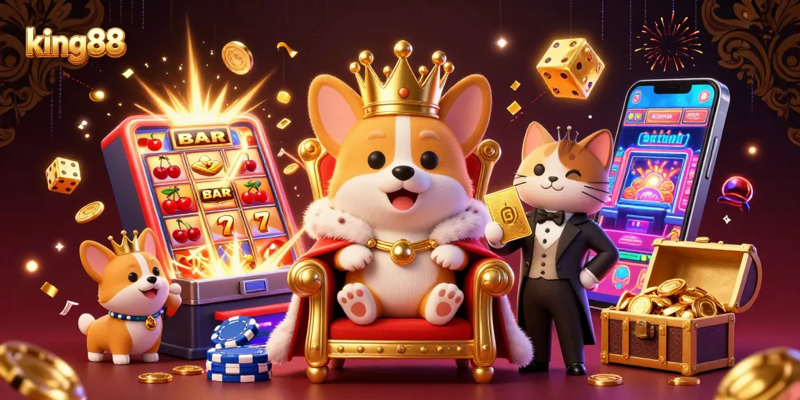 king88 jackpots explode with vibrant colors as players celebrate big wins at the casino
