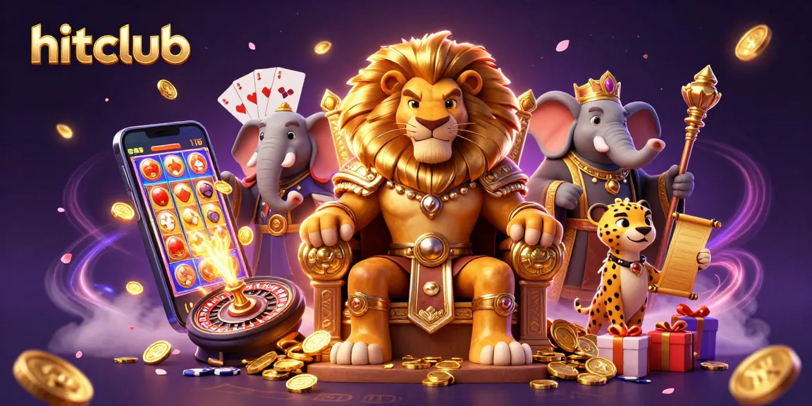Engage with hitclub's thrilling slot experience featuring dynamic 3D characters and vibrant casino elements.