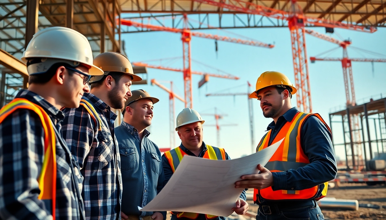 Discover Texas construction news: workers engaged in a collaborative construction project in Texas.
