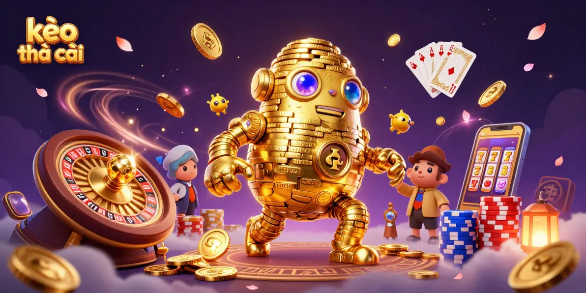 Experience thrilling kèo nhà cái action with dynamic golden golem and stunning casino elements