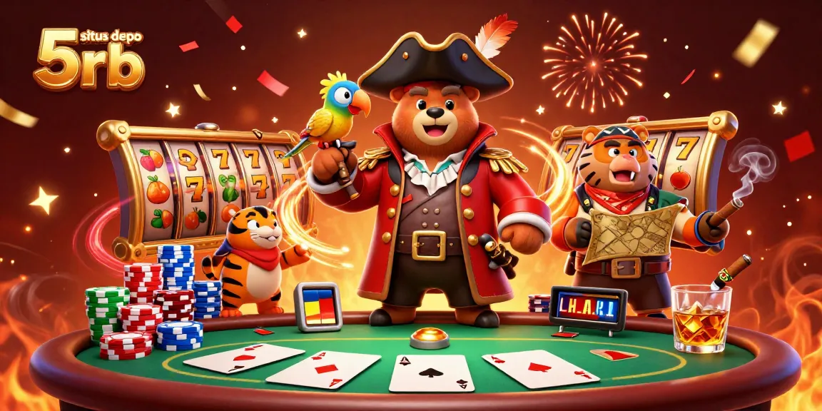 Situs depo 5rb showcases winning slot experiences with colorful reel action and engaging characters.