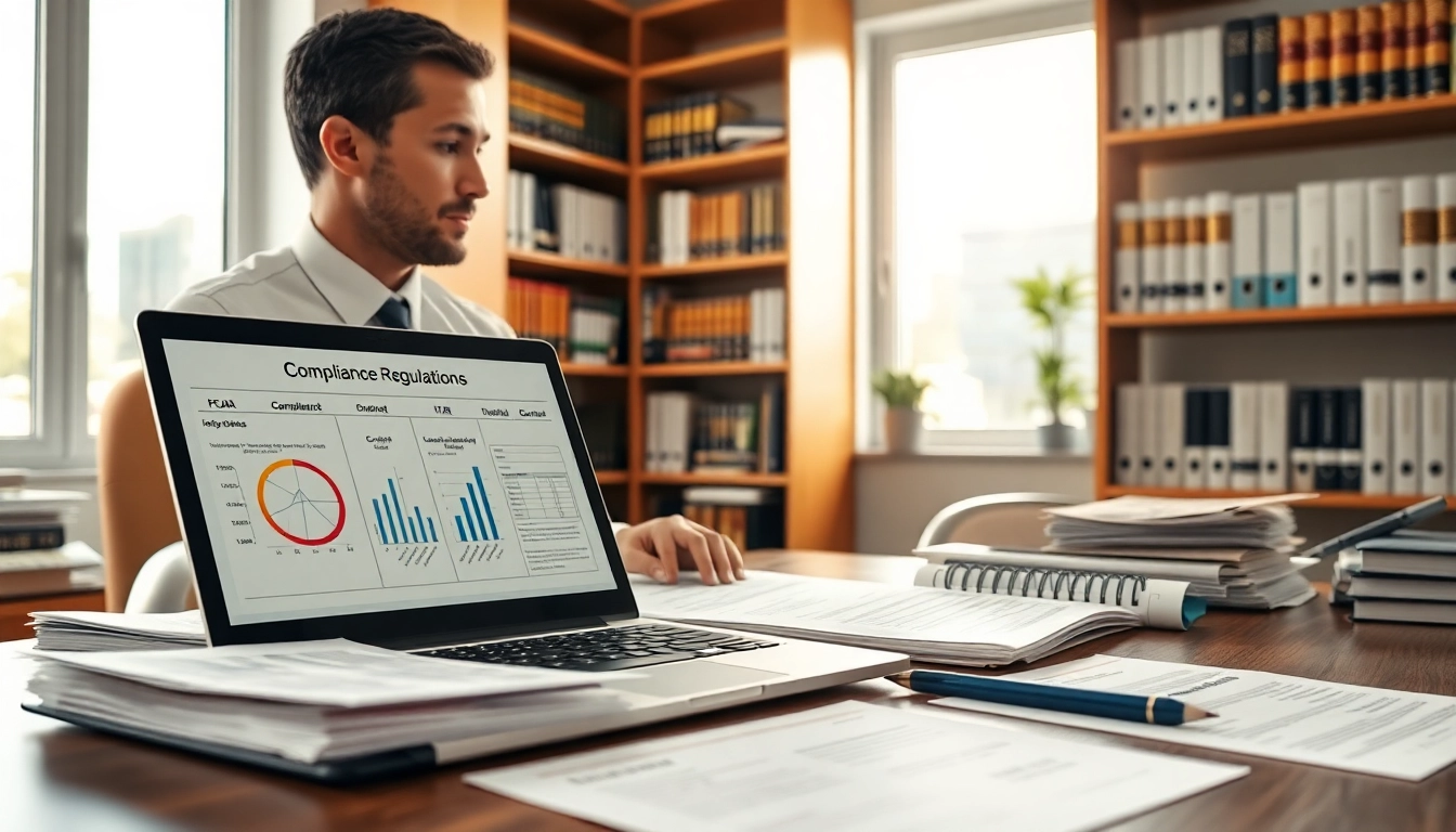 Analyze FCPA/DCAA/Flowdown/ITAR/EAR compliance regulations in a professional office setting.