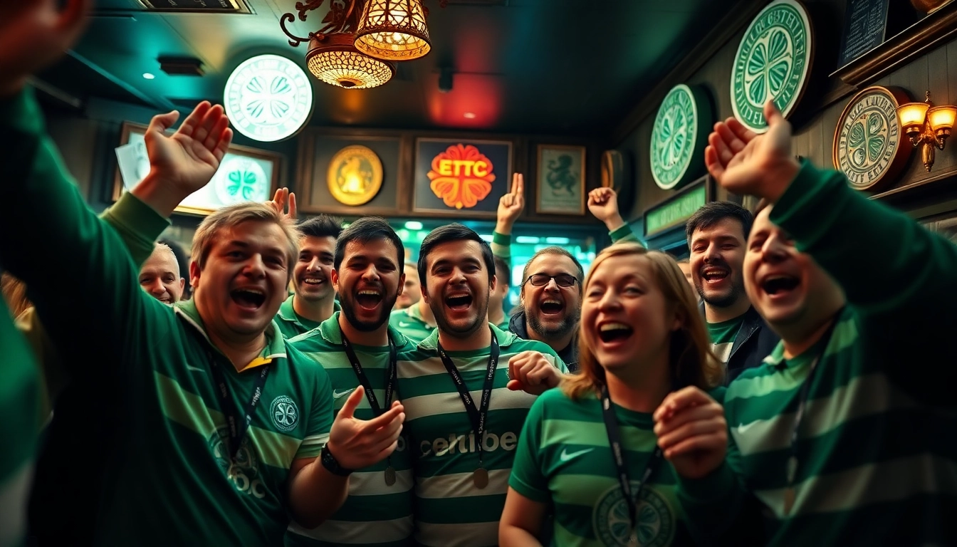 Fans celebrating at csc hamburg in a lively bar, showcasing passion and community.