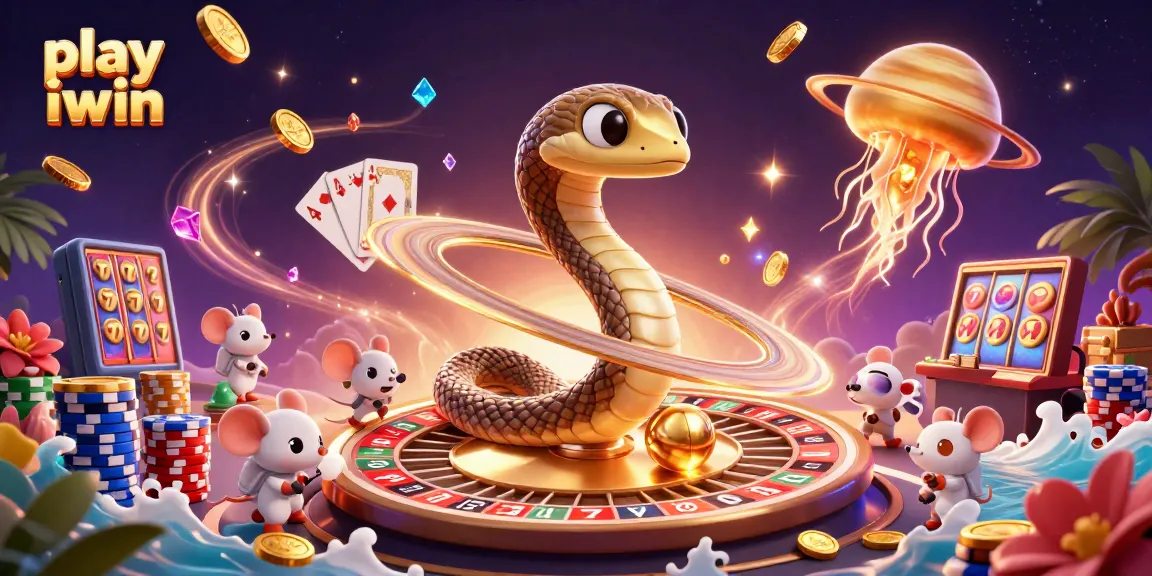 Engage in the fun to play iwin while astronaut mice bet on a cosmic roulette wheel.