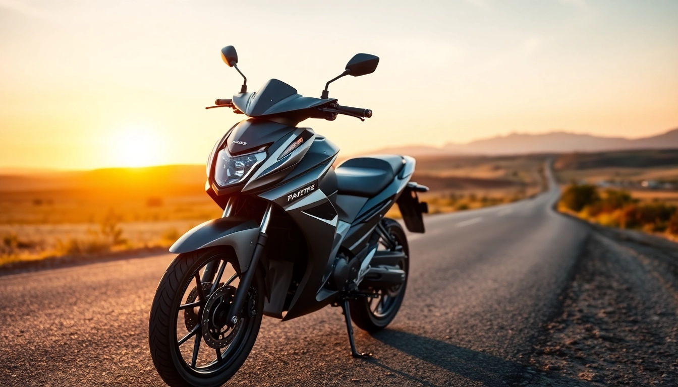 Riding a 125cc and 250cc beginner motorcycles along a scenic road.