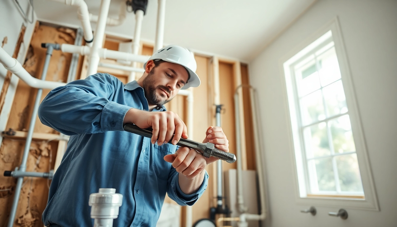 Providing whole house repiping services Clearwater FL with a professional plumbing technician in action.