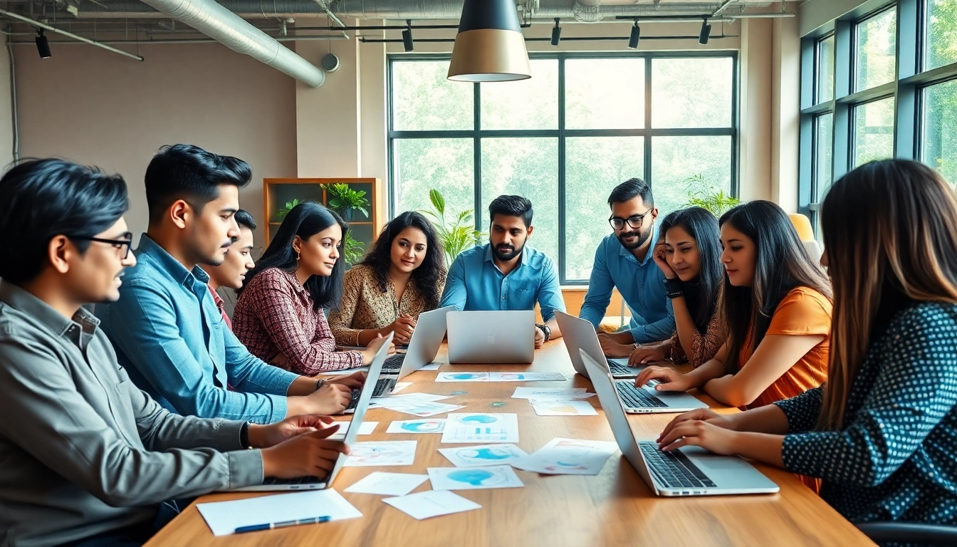 Engaged entrepreneurs collaborating on startup kolkata initiatives in a vibrant co-working space.