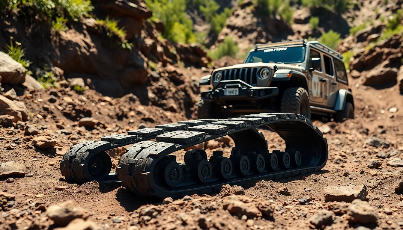 Recovery Tracks assisting in off-road recovery, showcasing resilience and functionality in challenging terrain.