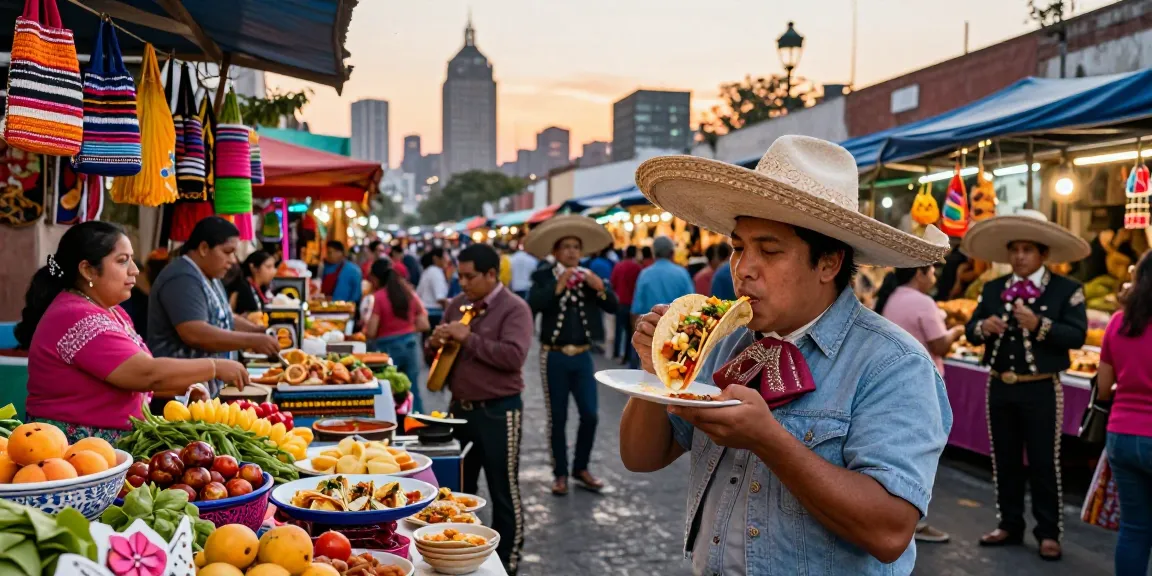 Experience vibrant street life with traditional tacos in Mexico City at https://rokok88.com.mx, surrounded by local crafts and music.