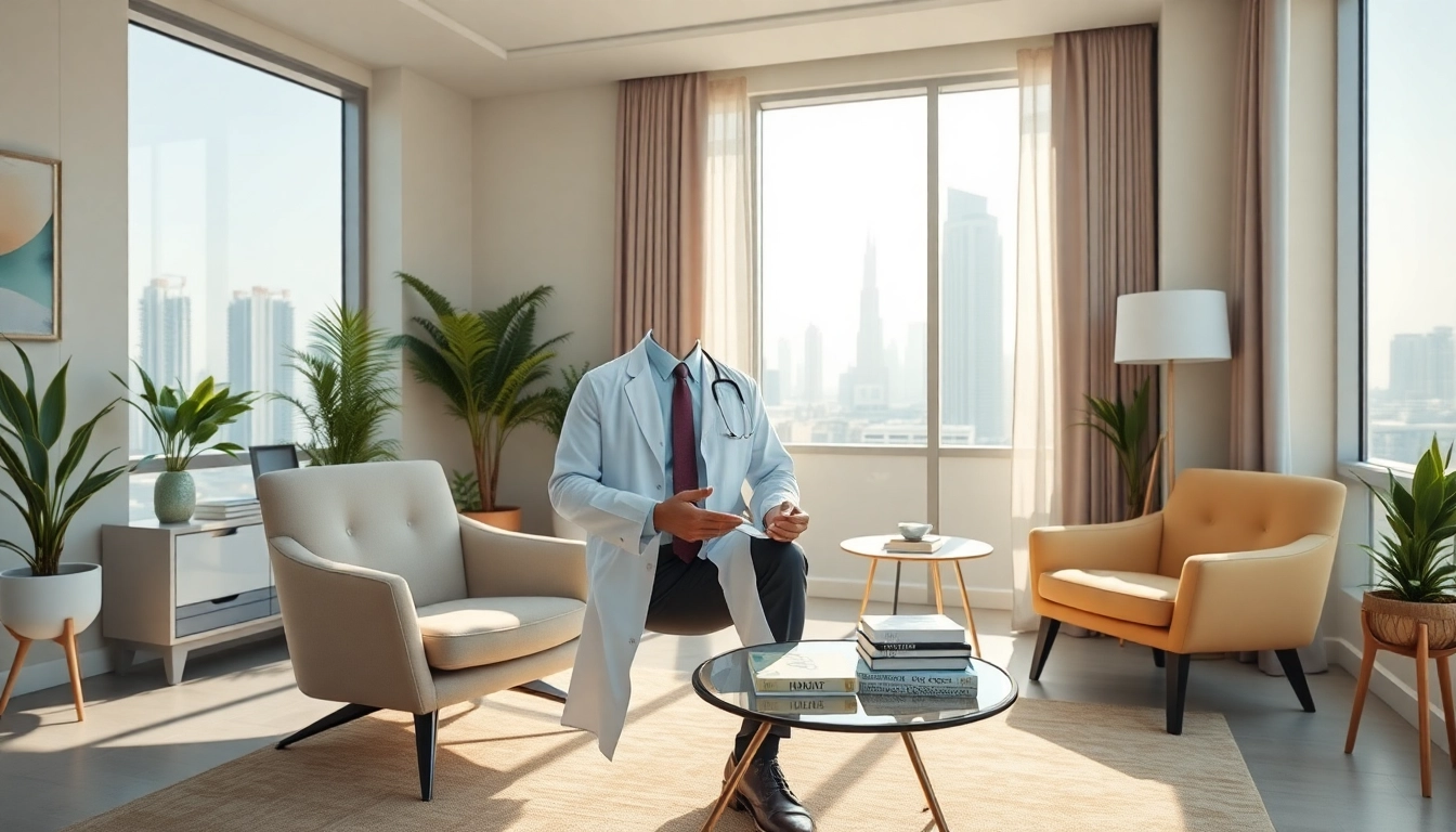 Consultation with a top psychiatrist dubai in a comfortable, sunlit office.