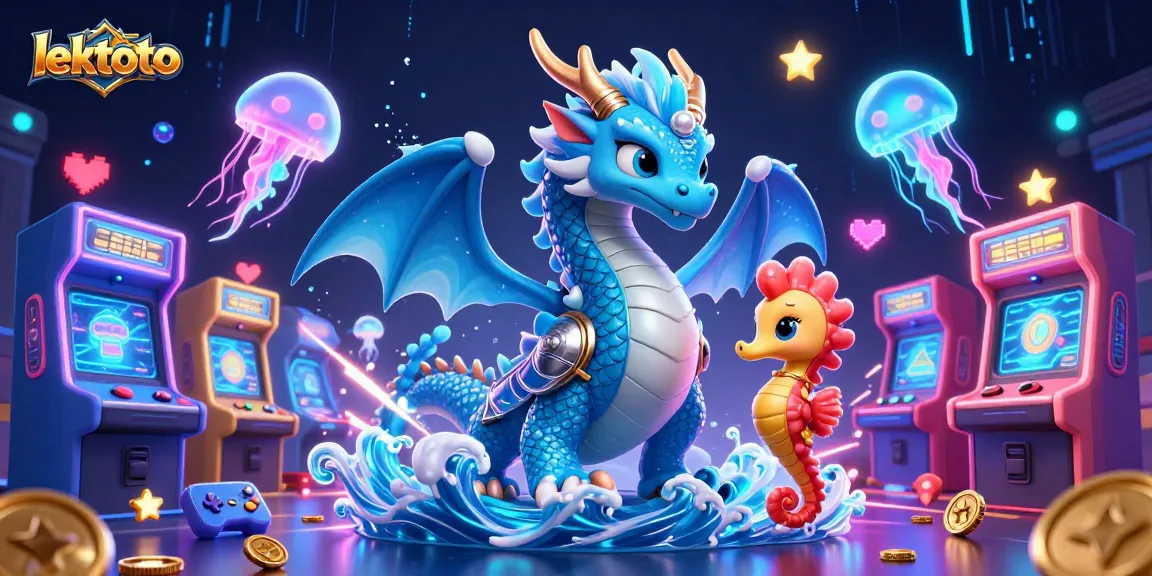 Experience lektoto with an action-packed fantasy scene featuring vibrant 3D casino elements.