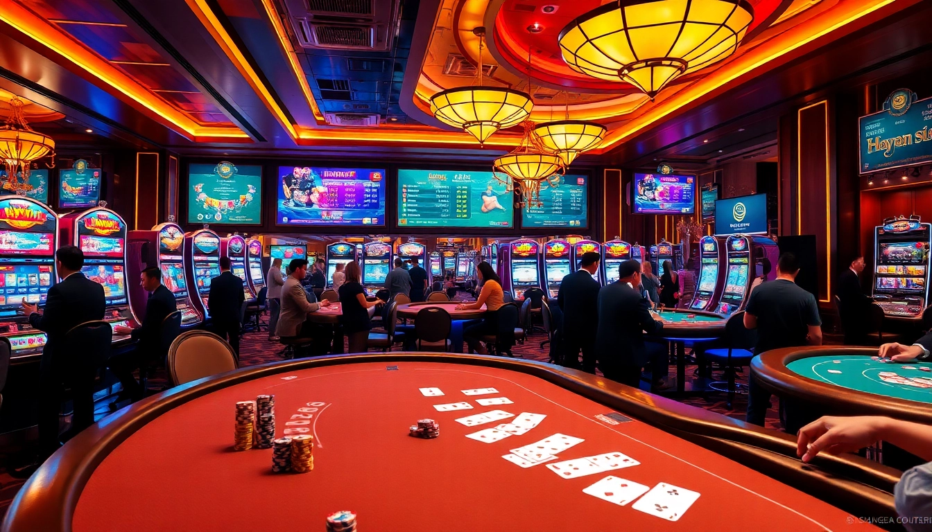 Cổng game Haywin features luxurious casino tables, engaging players in thrilling gambling experiences.