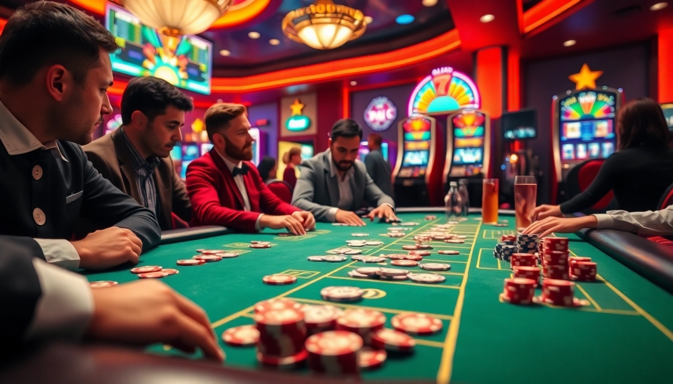 Interwin memastikan keseruan di meja permainan blackjack dengan pemain bersemangat.