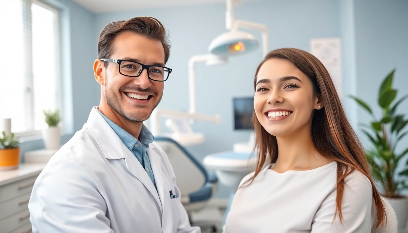 Dentist in Tinley Park IL providing care to a patient in a bright, welcoming dental clinic.