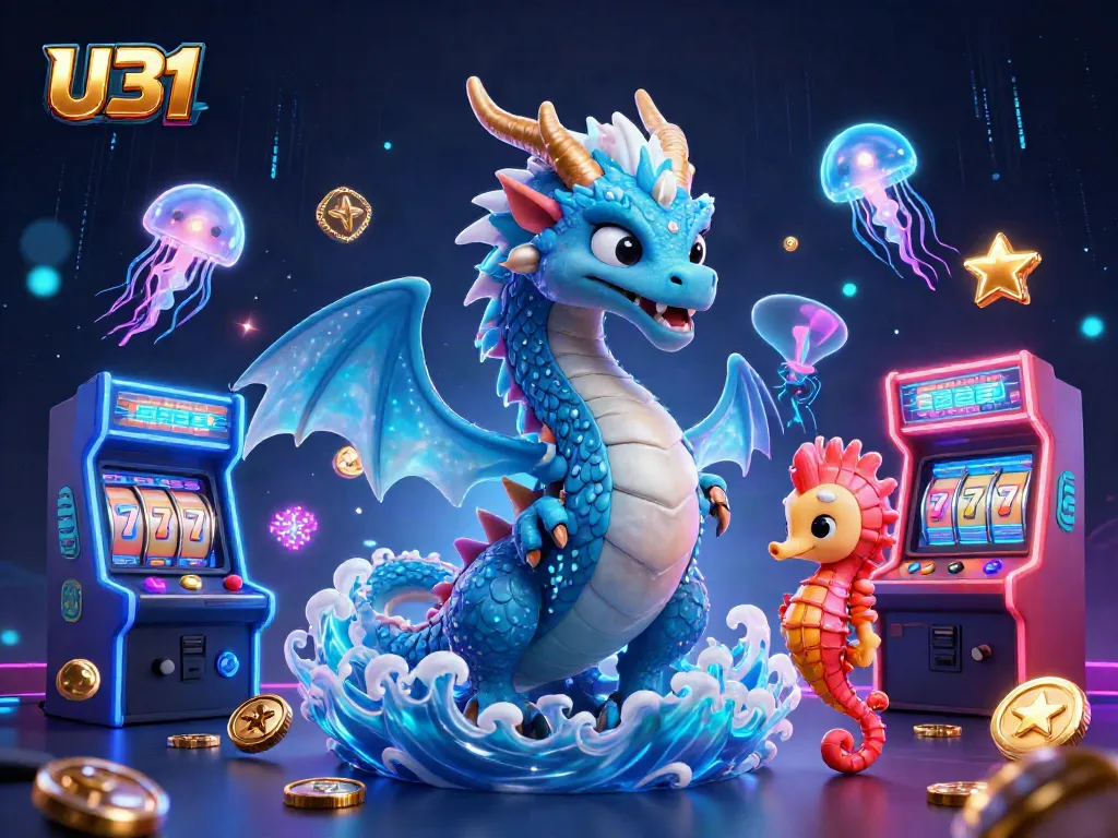 Experience the thrill of winning at U31 Casino with vibrant 3D characters and dynamic gameplay elements.