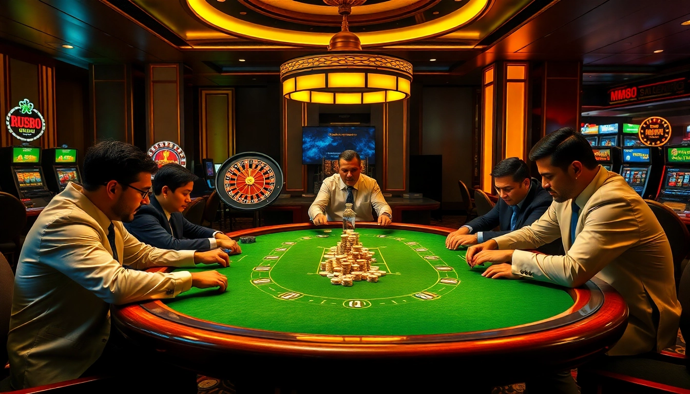 Engage in high-stakes poker at a luxurious casino featuring mm88 com's premium gaming experience.