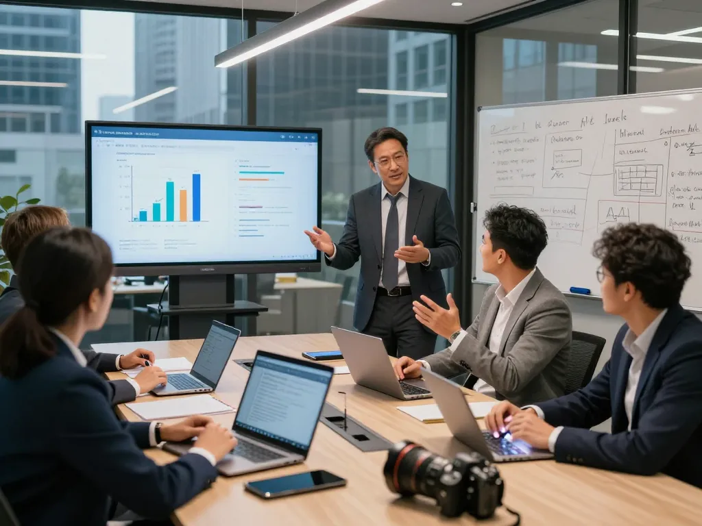 AI Tools Replacing Entry highlighted in a corporate meeting discussing future job impacts.
