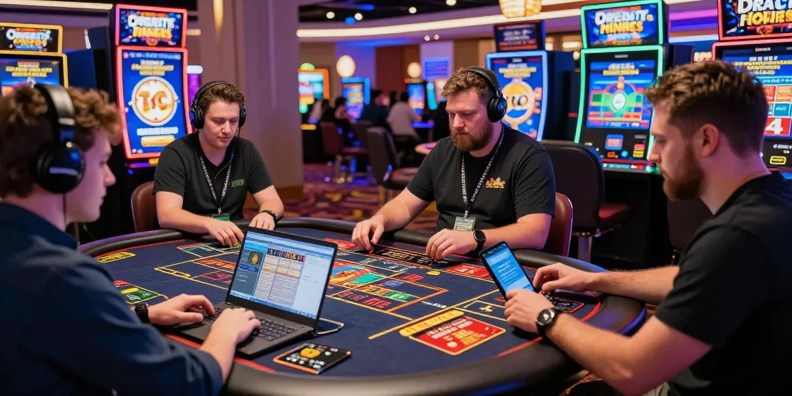 Players enjoying a vibrant online gaming experience at credit card casinos like https://brcs.co.uk/ with exciting promotions, fast withdrawals, and a lively atmosphere.