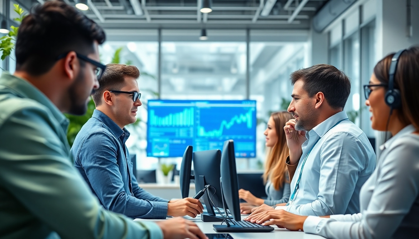Optimize your operations with managed it services near me, featuring a professional IT team at work.