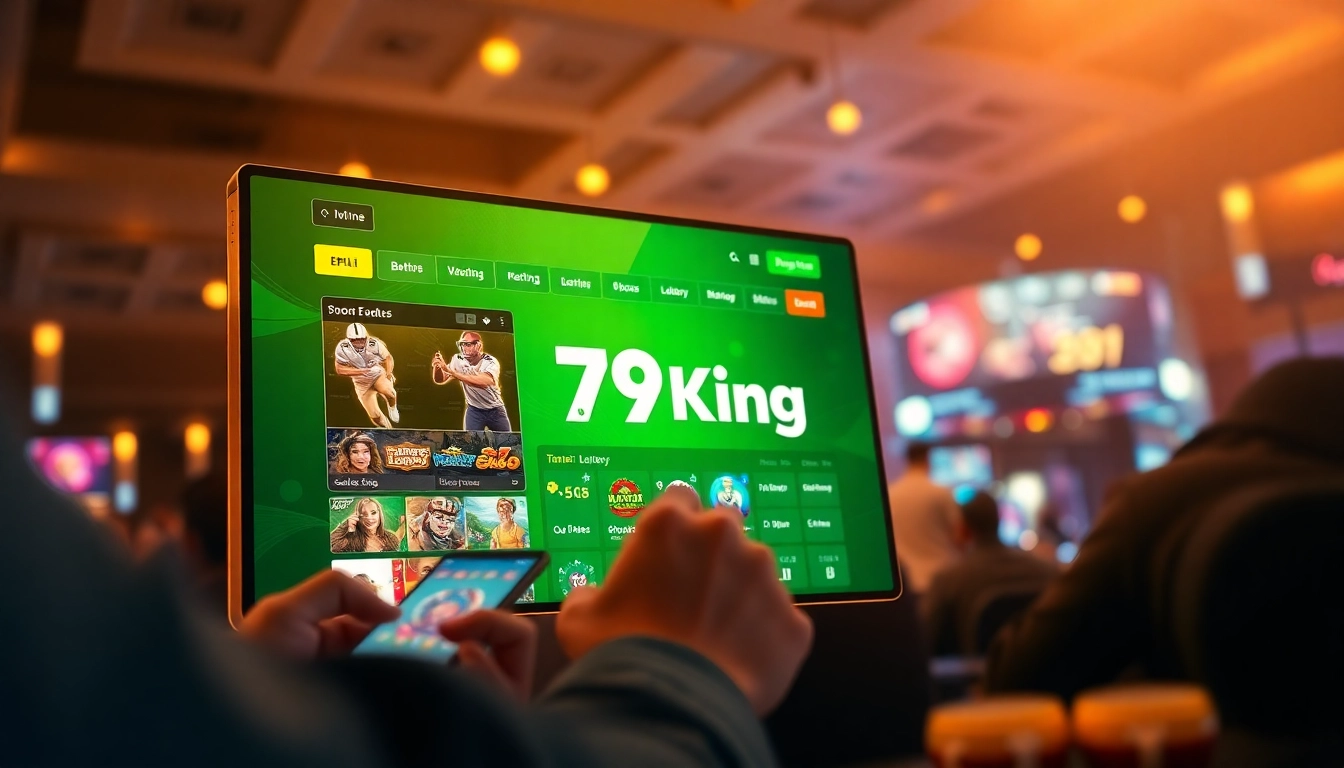 79King online gambling interface with sports and casino games