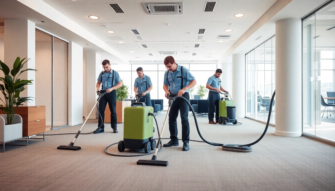 Enhancing spaces through commercial carpet cleaning services in a modern office environment.
