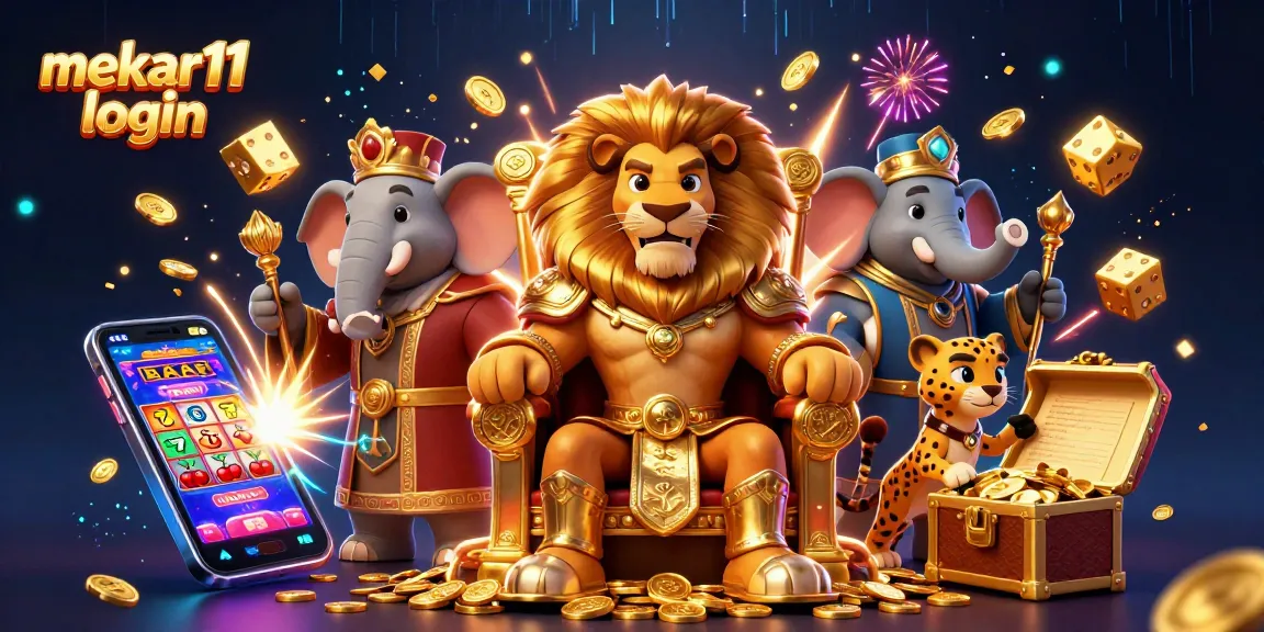 Engage with mekar11 login and explore vibrant casino strategies in this dynamic 3D illustration.