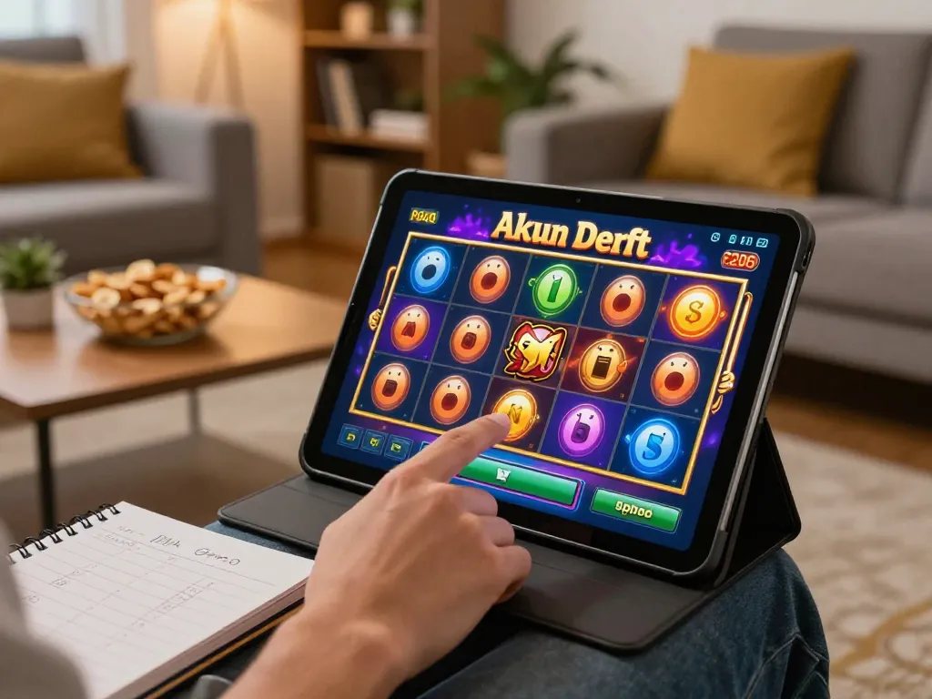 Experience akun demo excitement playing PG Soft slots on your tablet in a cozy home.