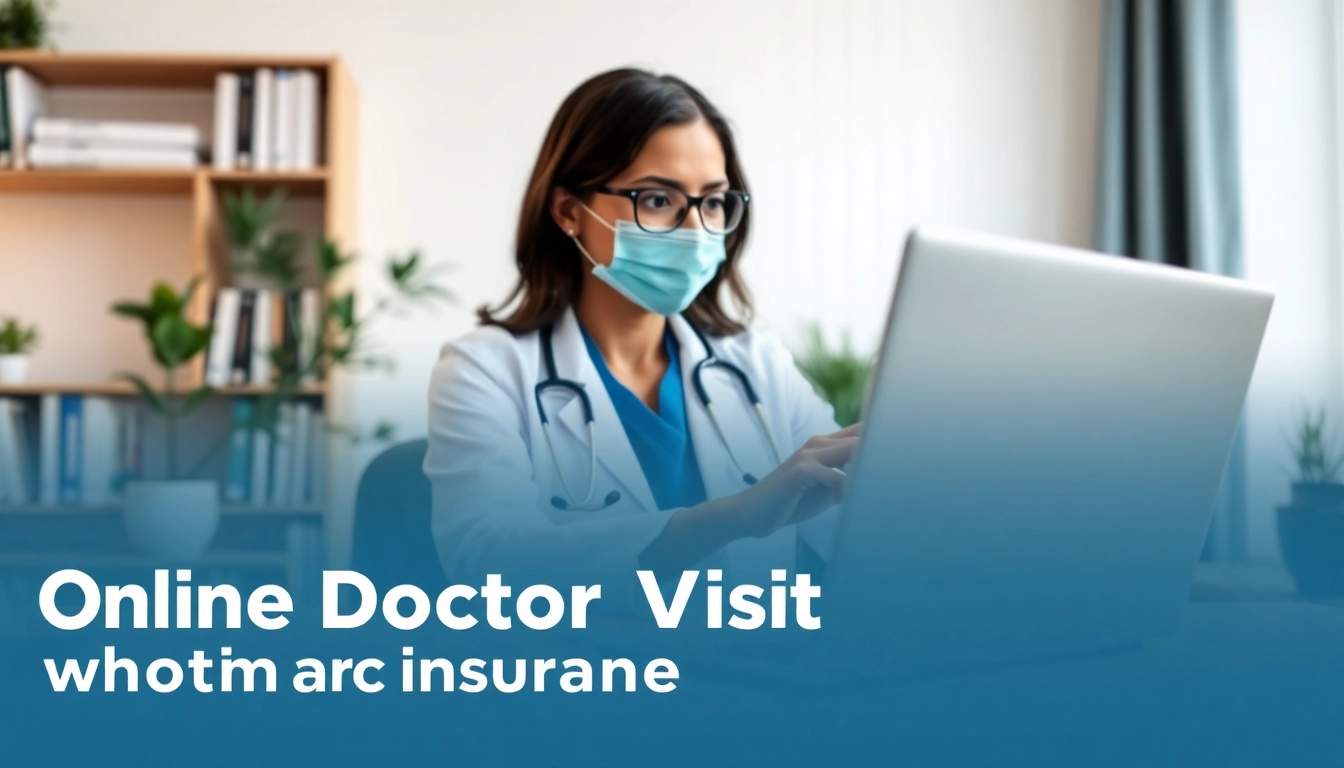 Engaging online doctor visit without insurance with healthcare provider consulting patient digitally.