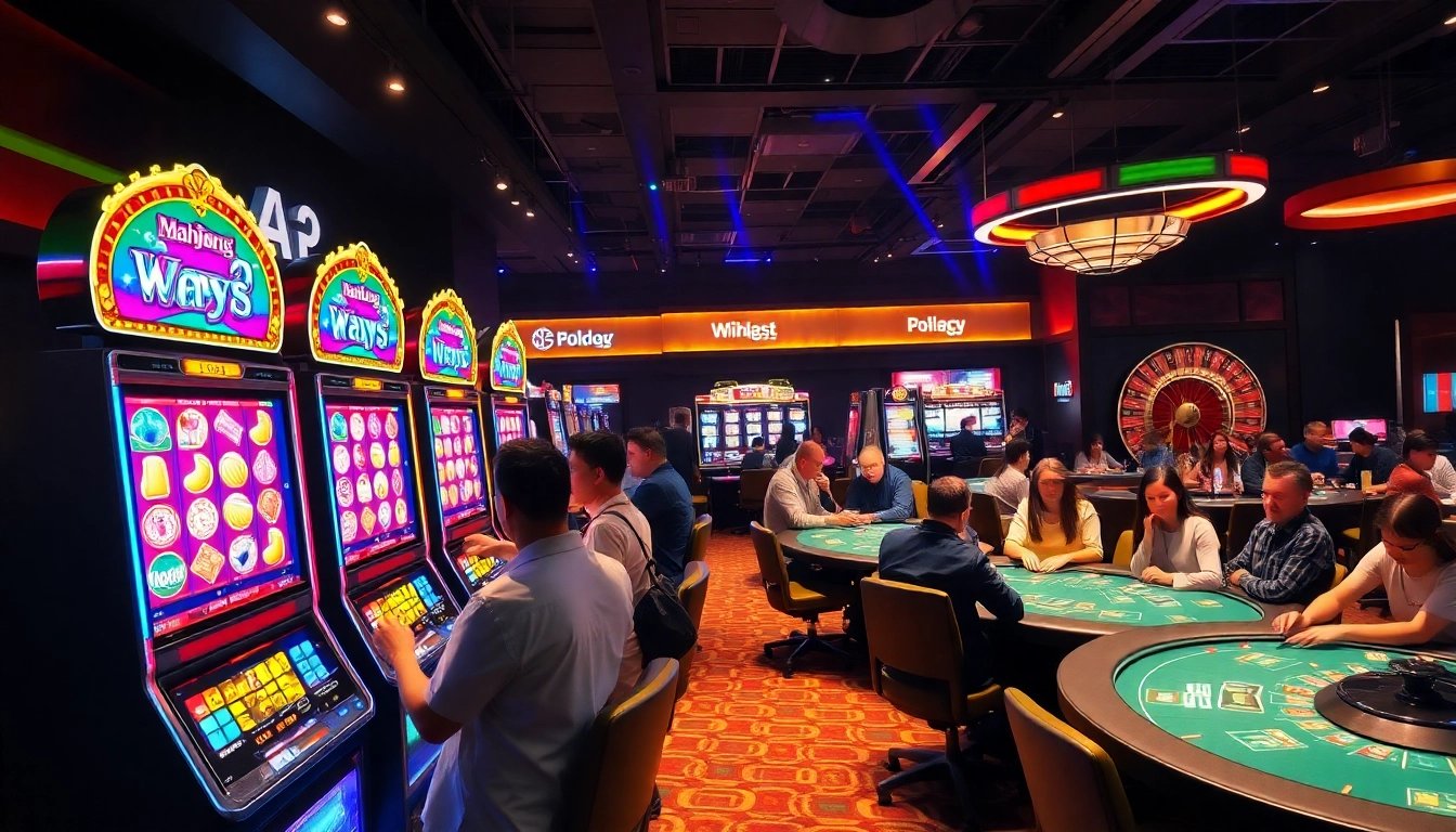 Experience the thrilling spins of Mahjong Ways 2, where players revel in big wins at vibrant slot machines.