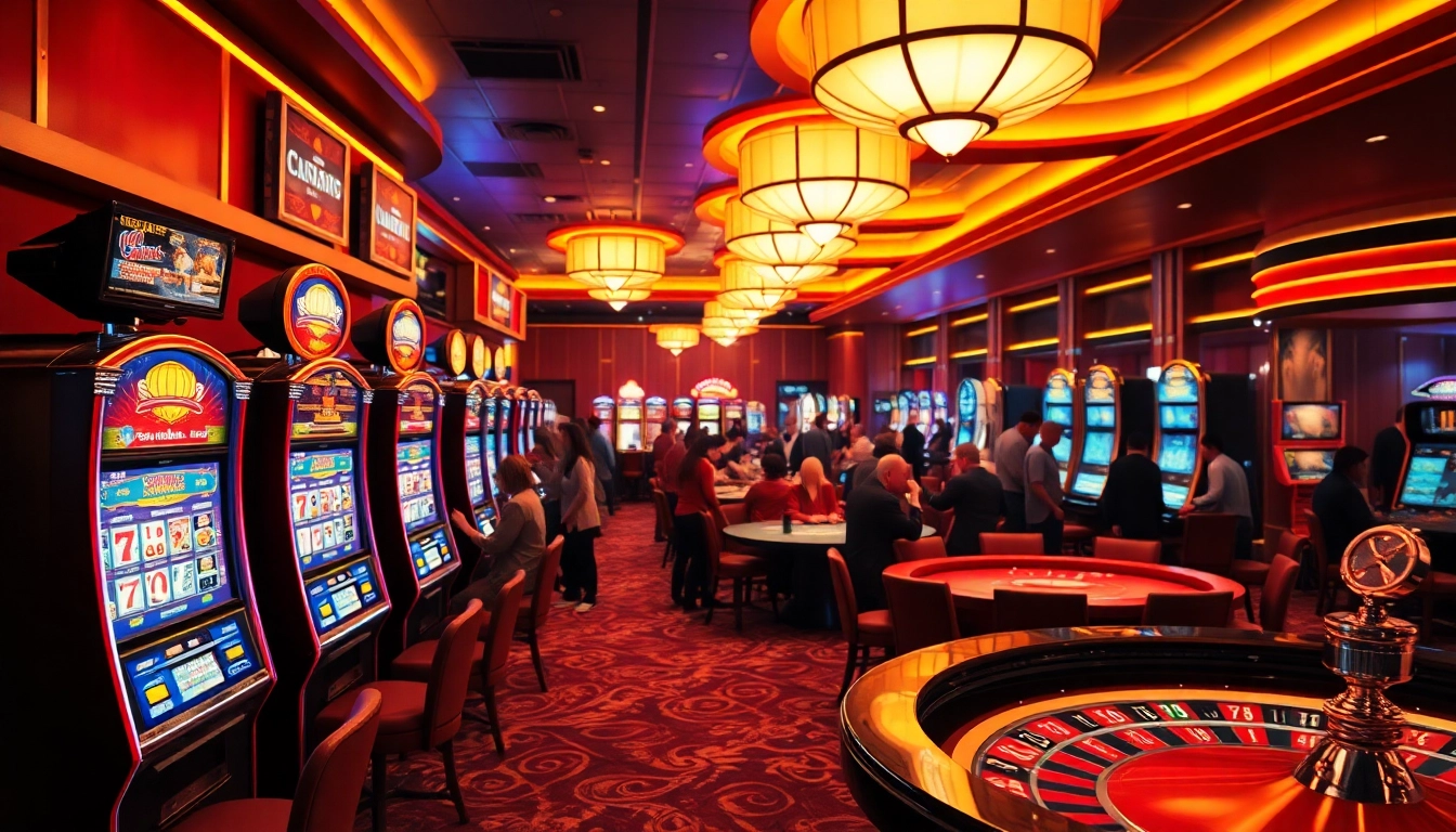 Enjoying a lively casino experience at 8win malaysia with vibrant gaming options and festive atmosphere.