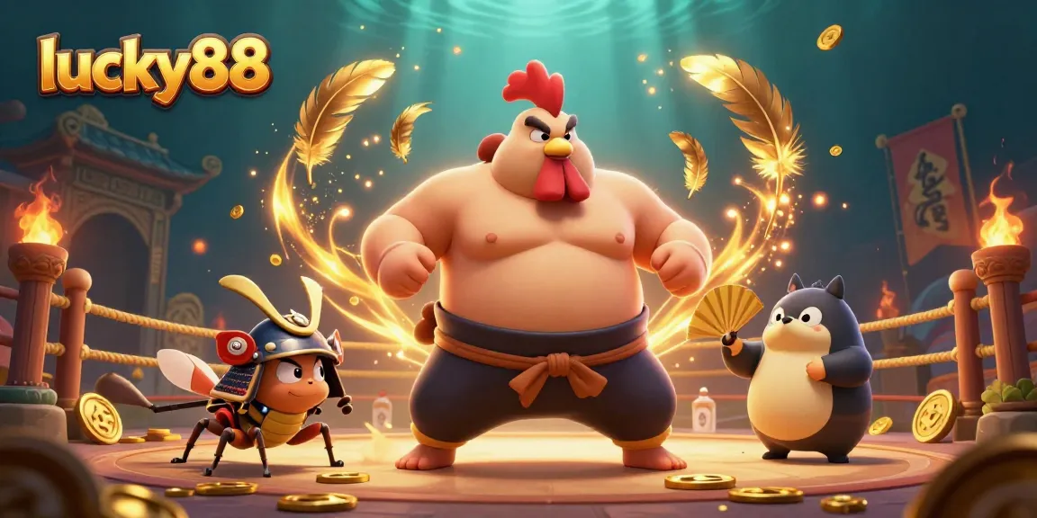 Experience the excitement of lucky88 slots with a thrilling cartoon scene featuring dynamic characters and vibrant casino elements.