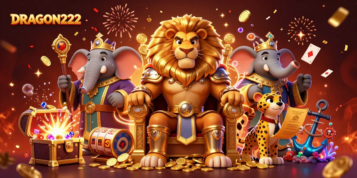 Spin to win with DRAGON222 in a vibrant, engaging casino scene filled with excitement and action.