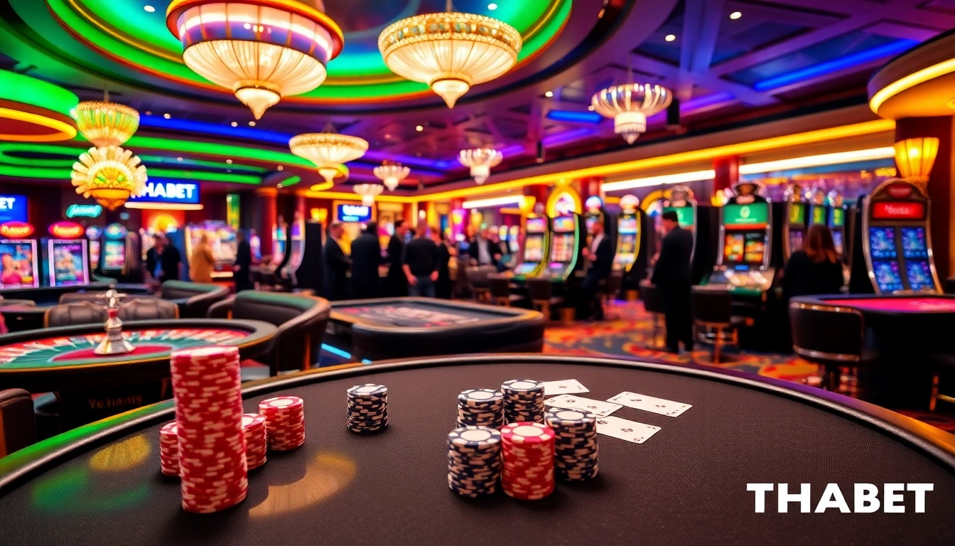 Experience thrilling wins at THABET's vibrant casino scene with exciting games and luxury ambiance.