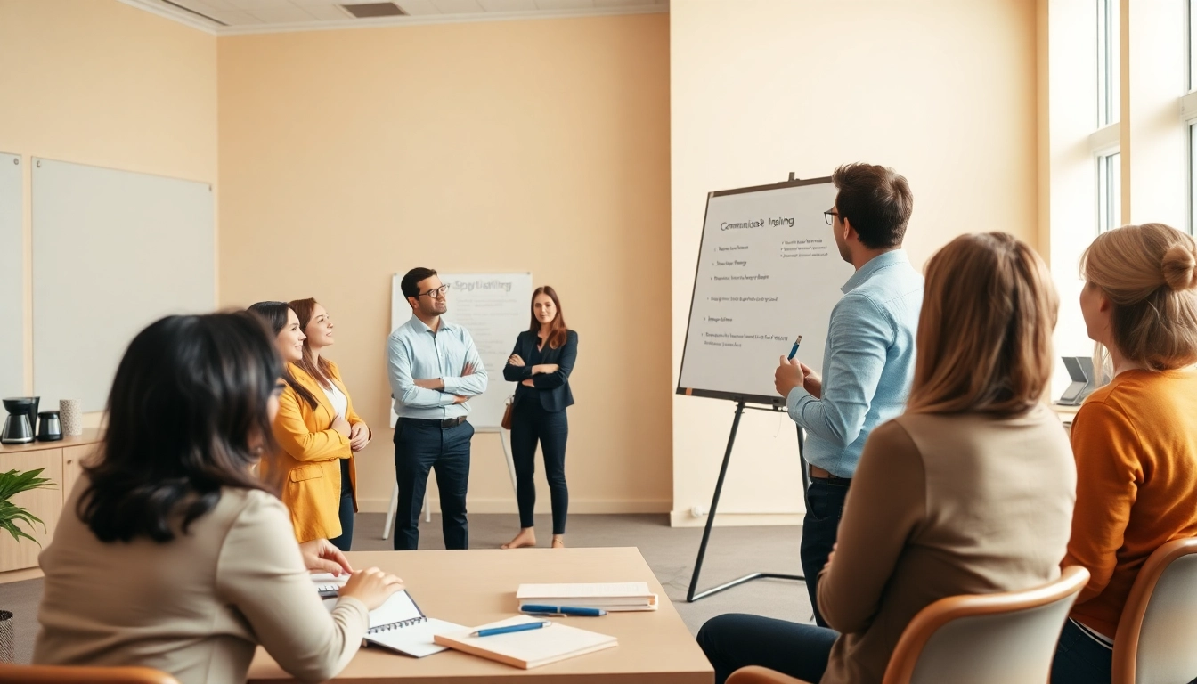 Enhancing Communication Skills Training with interactive workshop participants and a focused trainer.