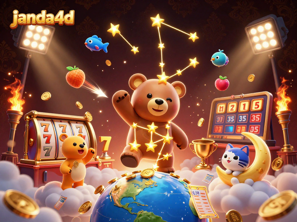 janda4d menawarkan pengalaman bermain slot dengan simbol keberuntungan dan jackpot di latar yang memukau.