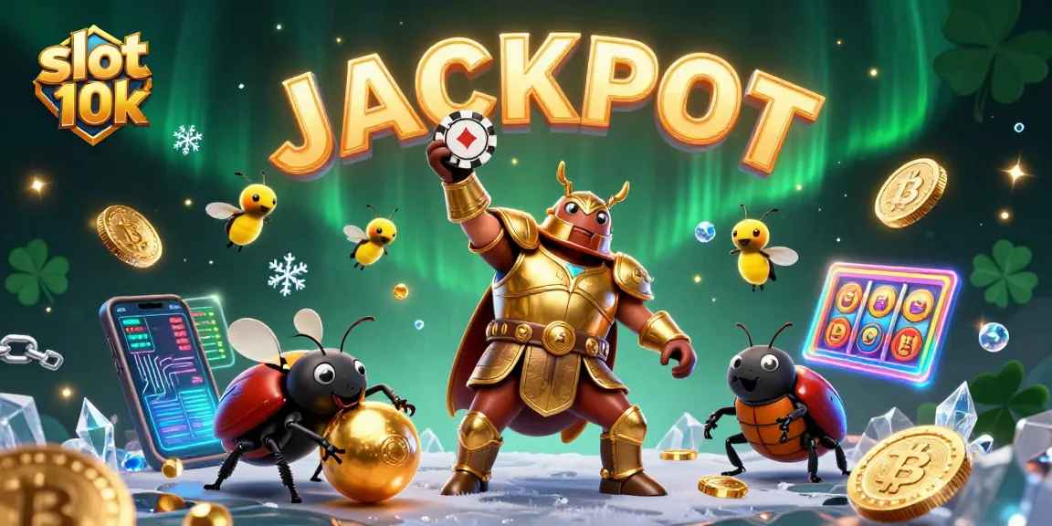 Experience the excitement of the slot 10k dynamic scene with cartoon heroes celebrating a jackpot.