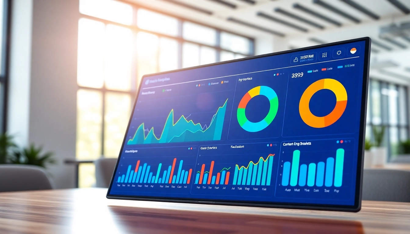 Visualize how to track content engagement with vivid analytics displayed on a digital dashboard.