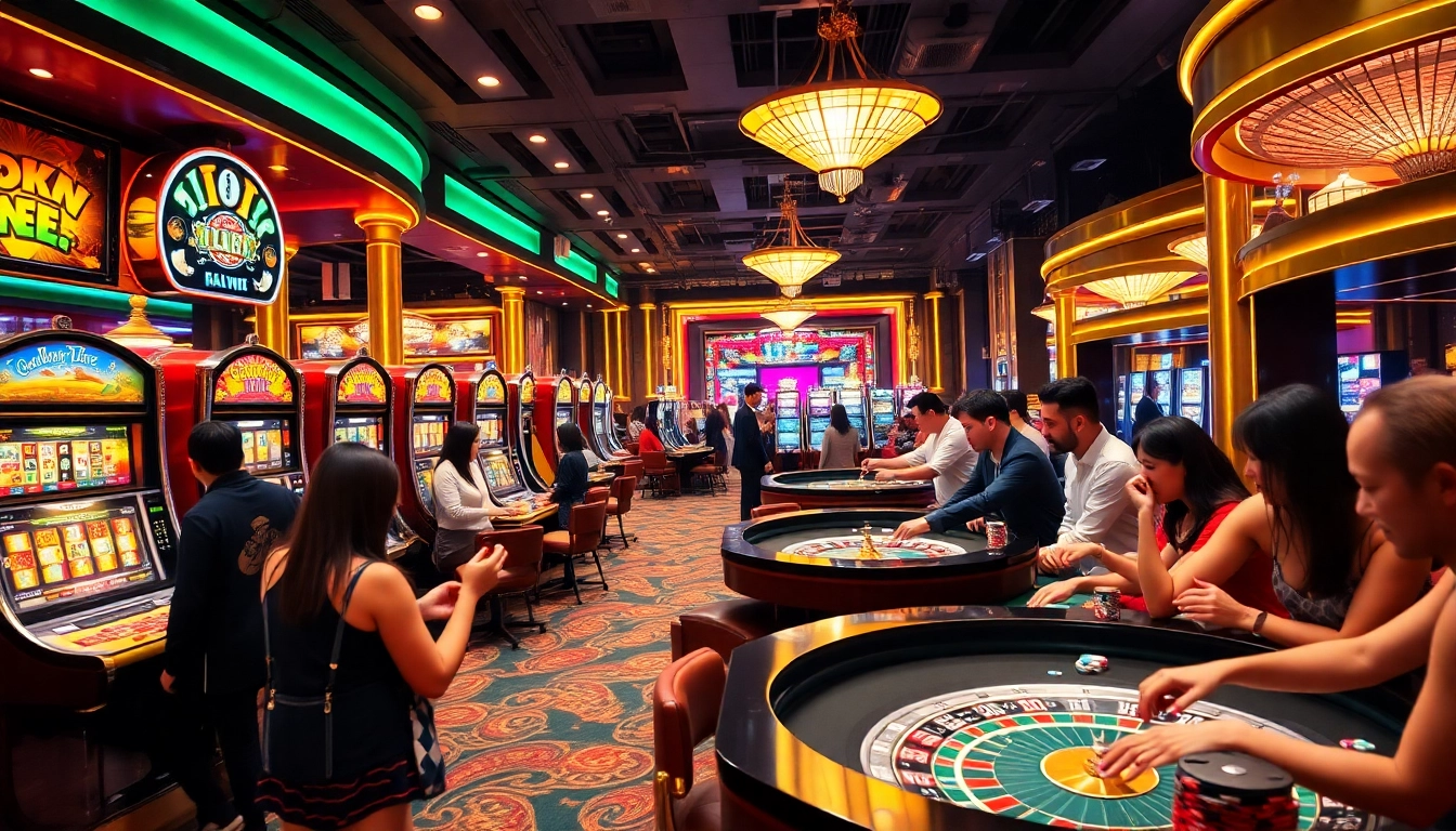 Experience the excitement of online gambling at https://gk88.in.net/ with players enjoying various casino games.