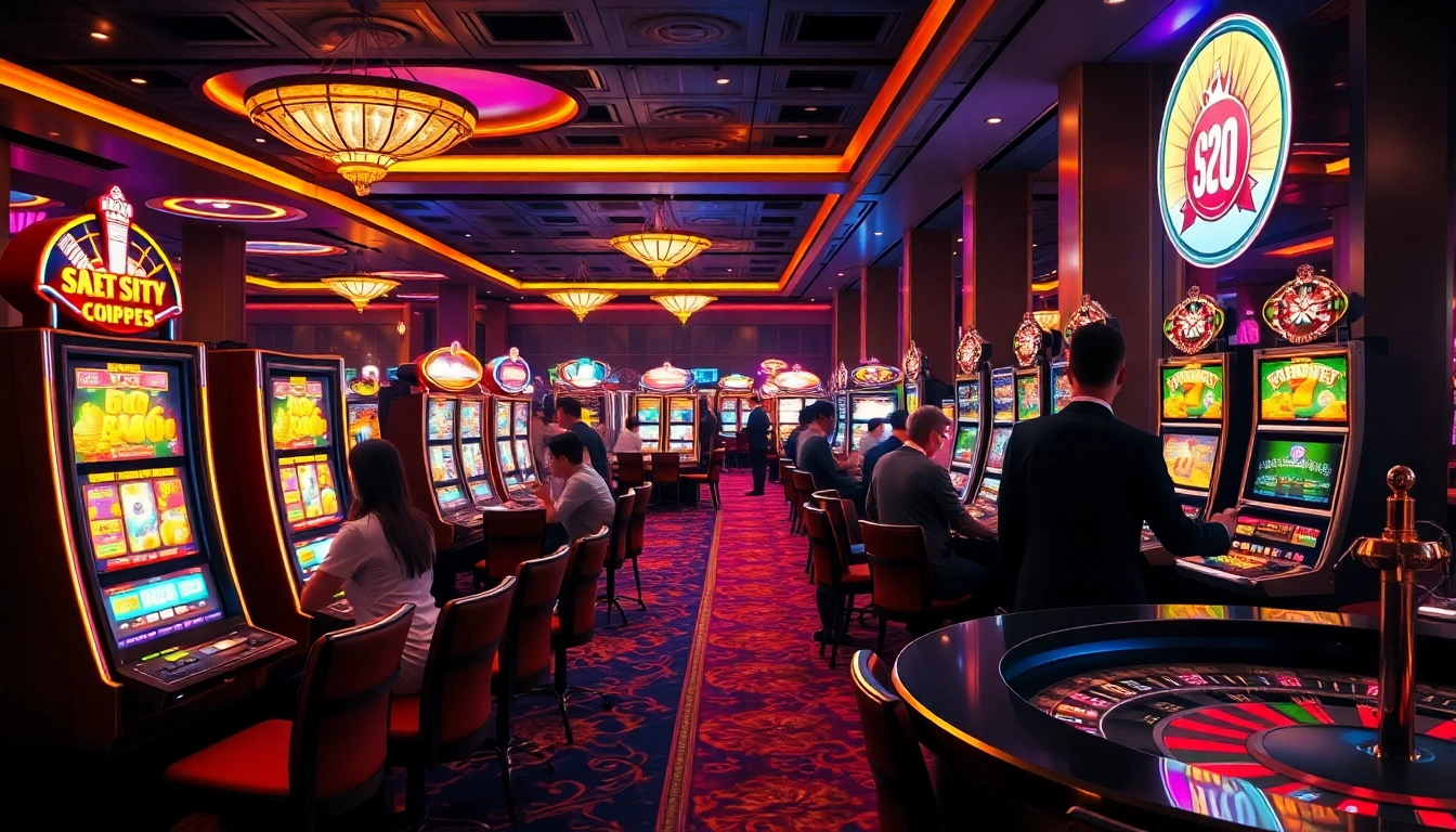 Experience slot terpercaya with vibrant casino gaming featuring elegant slot machines and rich atmosphere.